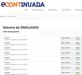 Últimos Projeto webSite e sistemasWeb Lista de Perguntas Econtinuada