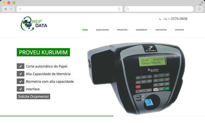 Projeto realizado: webSite e Marketing Digital para REPDATA